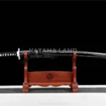 Kuroen no Tachi samurai katana with Damascus steel blade