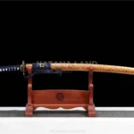 Tenko no Kiba Katana with Damascus steel blade