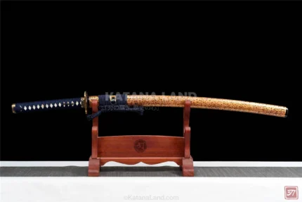 Tenko no Kiba Katana with Damascus steel blade