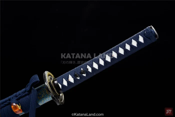 Handcrafted Amber Katana with Distinctive Color