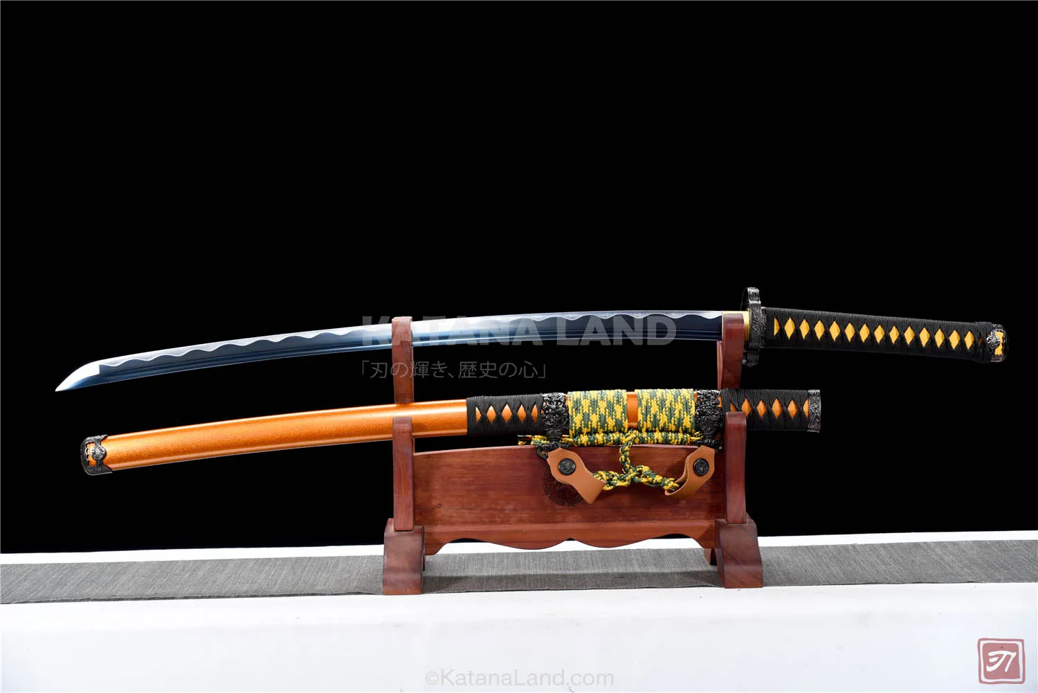 Gold Medium Carbon Steel Samurai Katana