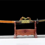 Golden Lion Katana with Hamon