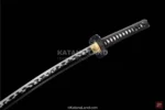 Traditional Japanese katana with distinct features