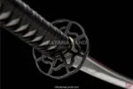 Unique Green Blade Katana with Hamon Pattern
