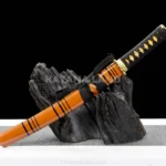 Kinsakura Tanto with medium carbon steel blade