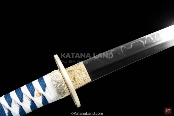 Beautiful Purple Katana with Traditional Hamon