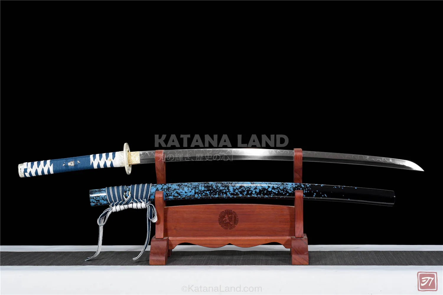 Purple Samurai Katana with Hamon