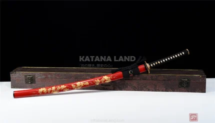 Sakura Samurai Blade Katana with Damascus Steel