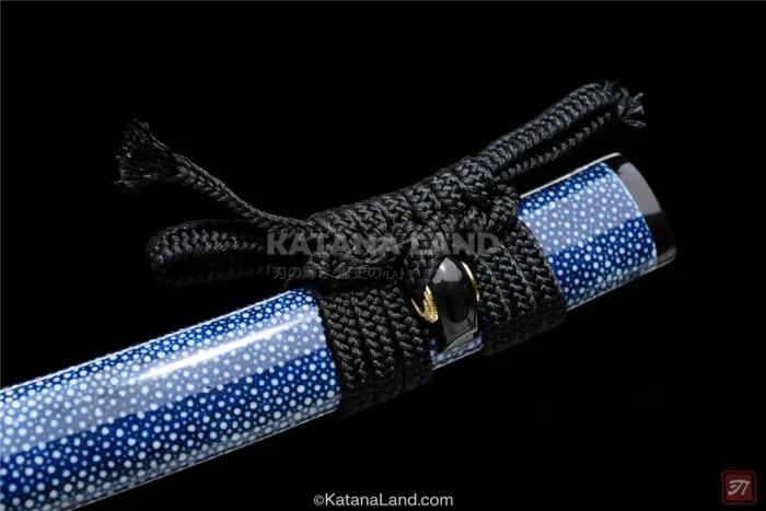 Artistic design of Seiryū katana in purple