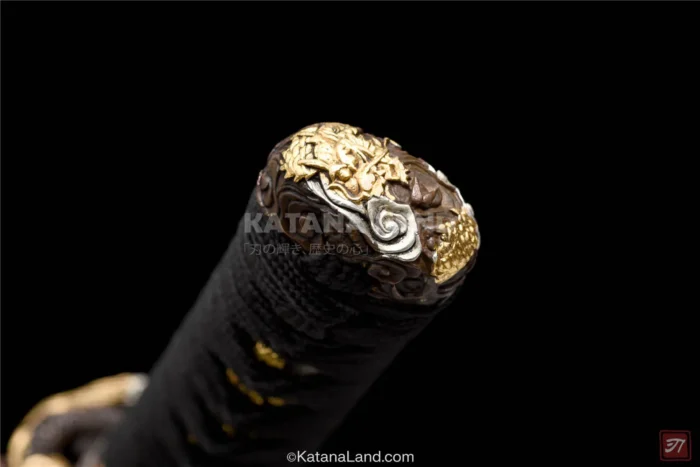 Distinctive purple katana sword with rich heritage