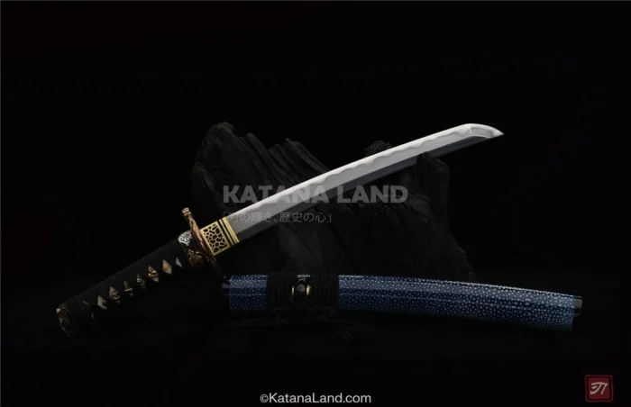 Premium quality purple katana with Damascus steel