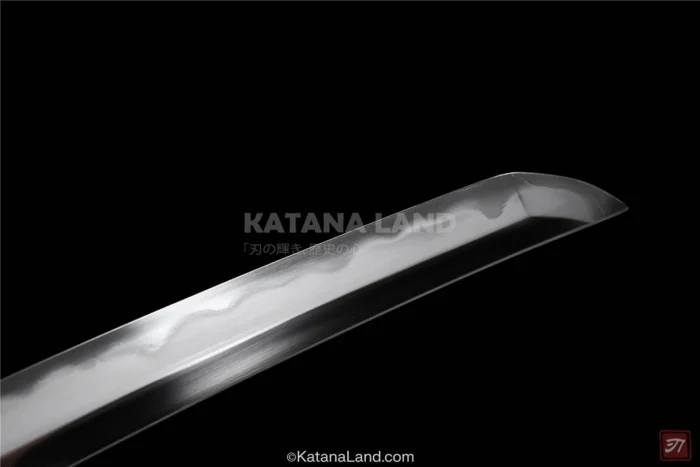 Seiryū katana showcasing unique Damascus steel