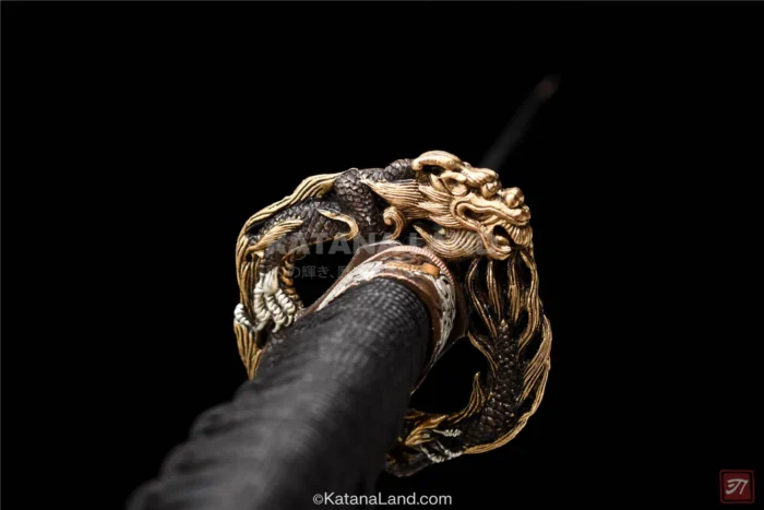 Traditional samurai katana with exquisite Hamon