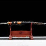 Golden Lionblade Japanese katana sword with manganese blade