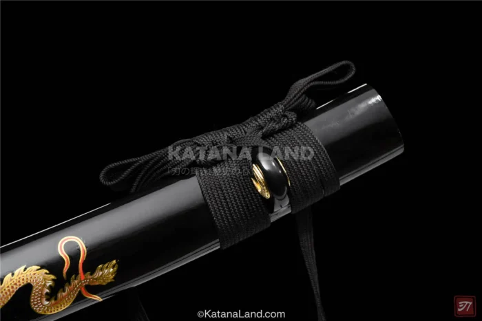 Beautifully Crafted Black Katana with T10 Steel