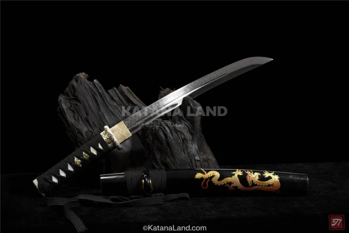 T10 Steel Katana Sword in Black Finish