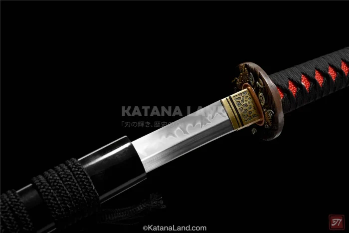 Stylish black katana swords for display