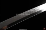 Stunning red blade katana with traditional Hamon