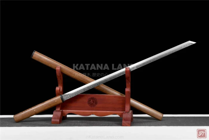 Elegant green katana for collectors