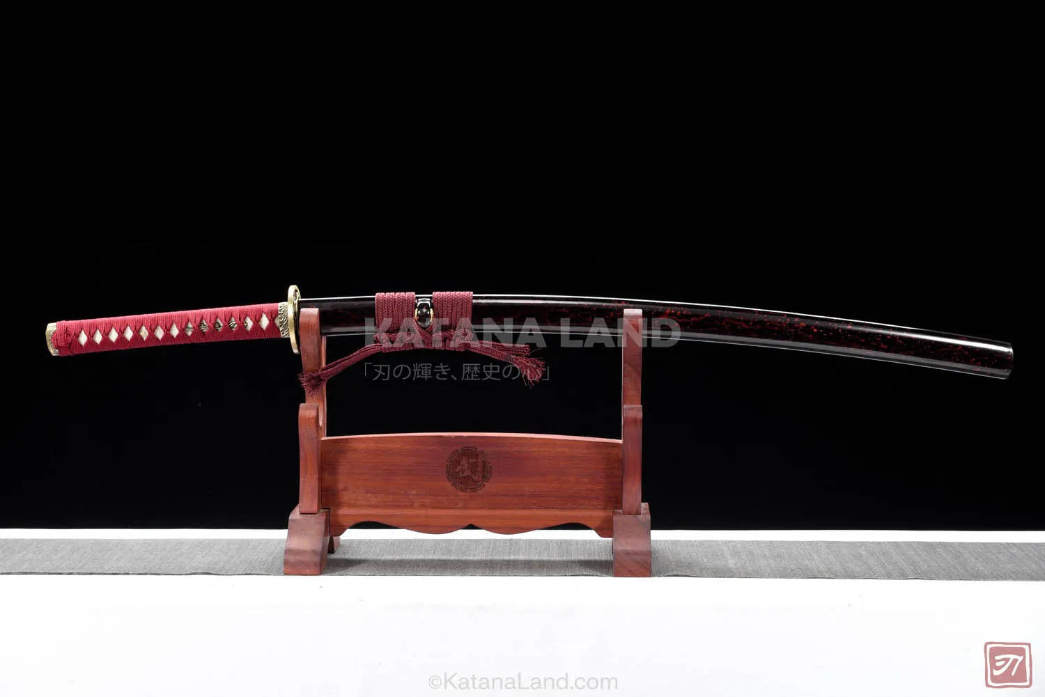 Crimson Dragon Spirit Katana with T10 Steel Blade