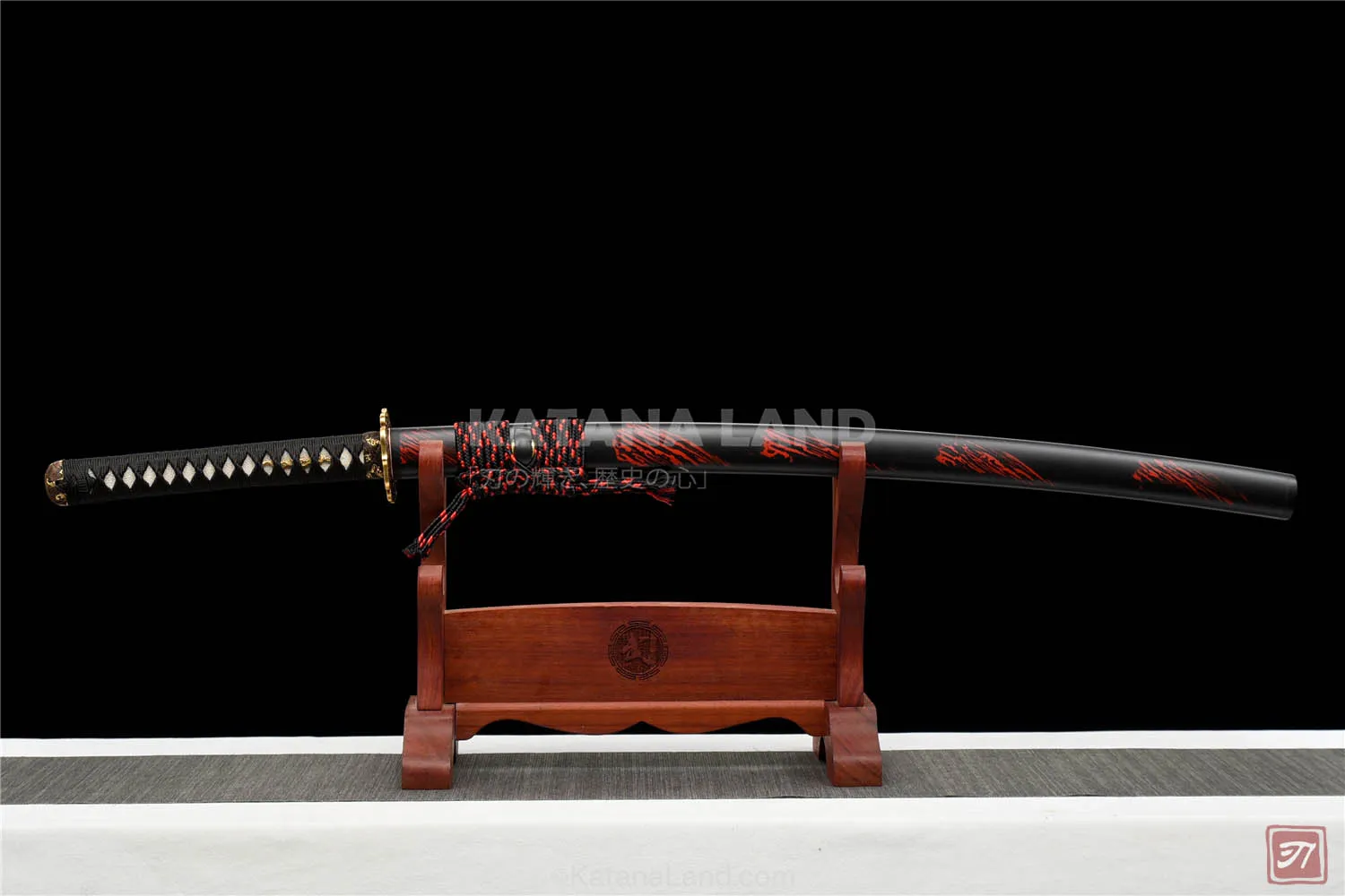 Crimson Blaze Katana with T10 Steel blade