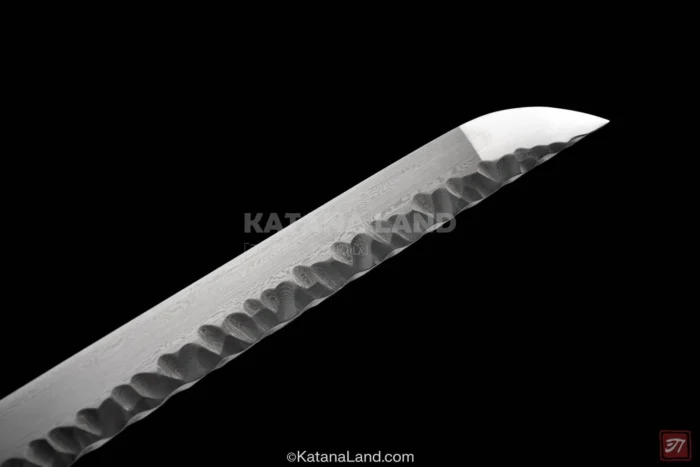 Handcrafted samurai sword with Damascus steel