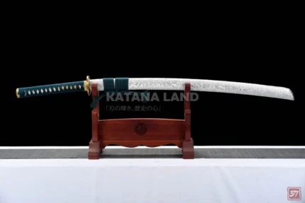 Shishin no Byakko Katana with Damascus steel blade