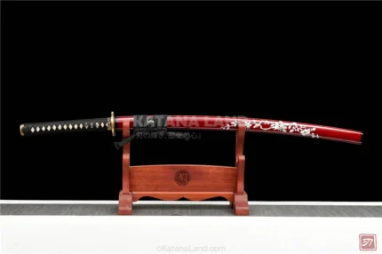 Yingge Yanwuhana Katana with Damascus steel blade