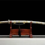 Kiku no Yume Tachi katana with Damascus steel blade