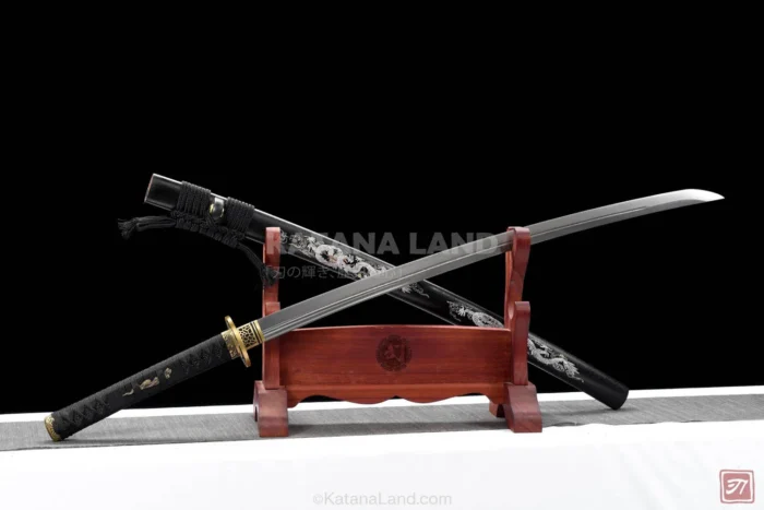 Damascus steel katana for collectors and enthusiasts