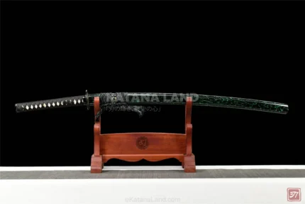 Emerald Sakura Katana with T10 Steel Blade