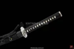 Elegant Damascus steel samurai katana