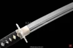 Handcrafted samurai katana with unique Hamon