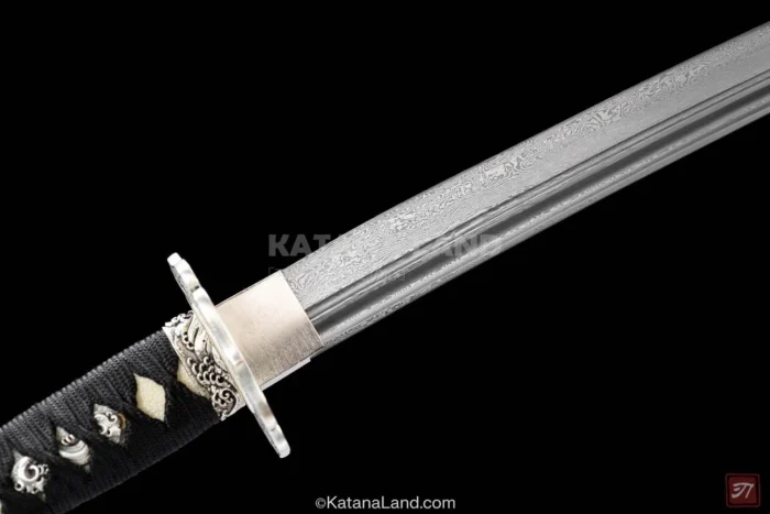 Handcrafted samurai katana with unique Hamon
