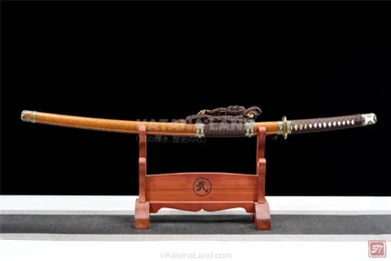 Mitsuhide Katana with Damascus steel blade