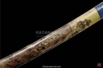 Premium Yellow Damascus Steel Katana