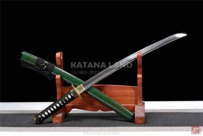 Aoi Uroko katana with unique green finish