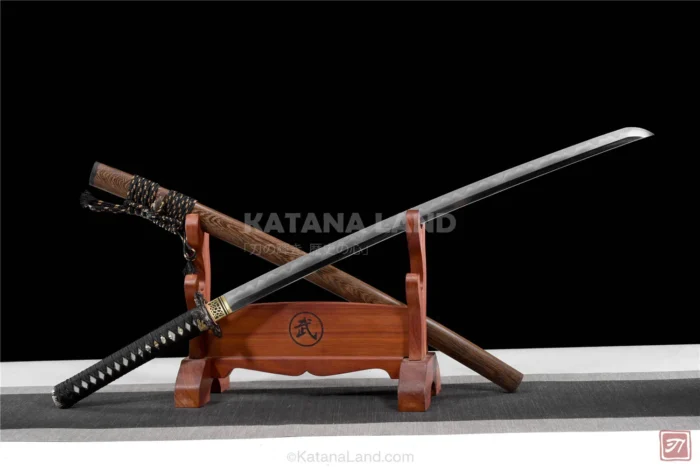 Damascus steel samurai katana