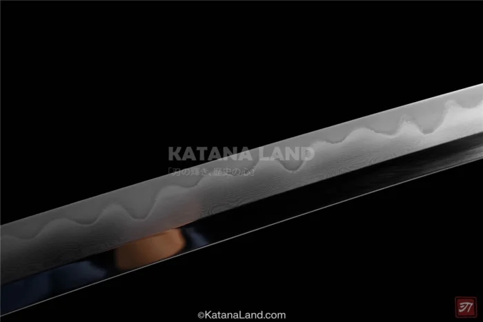 Elegant green katana with intricate details