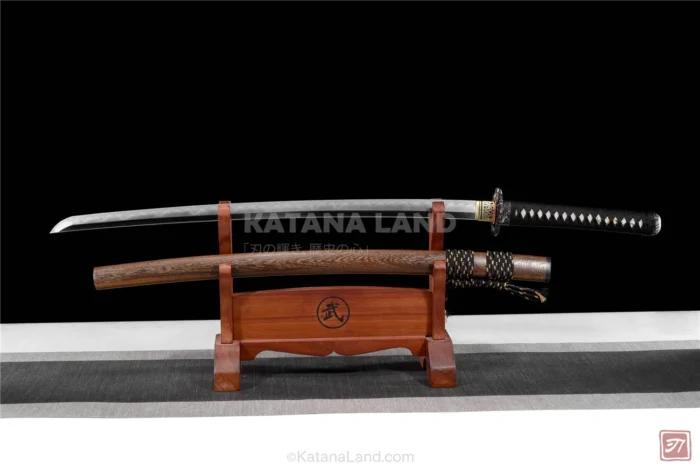 Green hamon katana sword