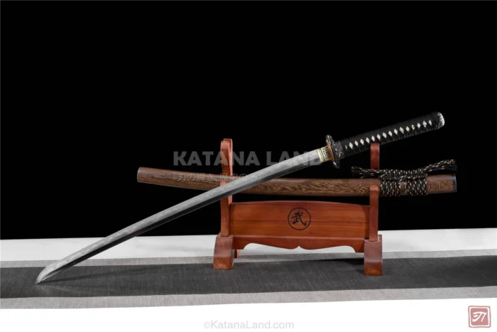 Samurai katana featuring unique hamon