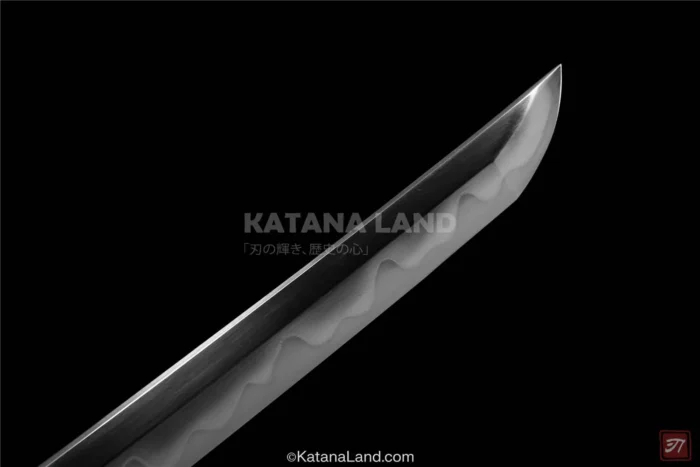 Traditional samurai katana with hamon