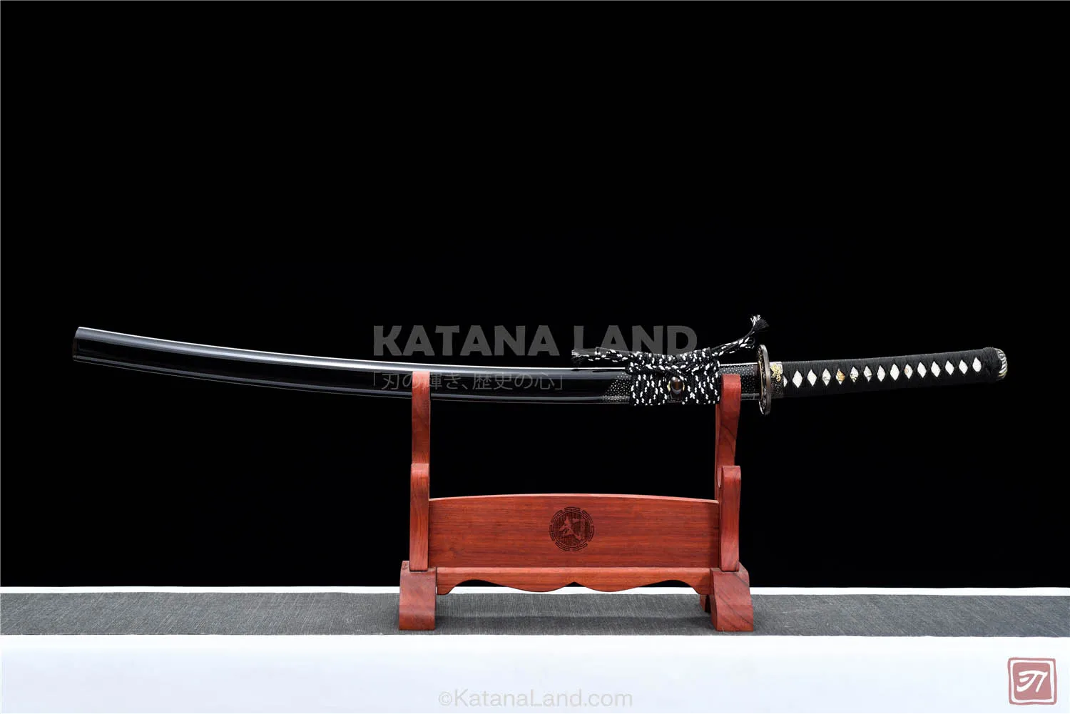 Aotian Katana with Damascus steel blade