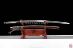 Green Samurai Katana with BO-HI Feature