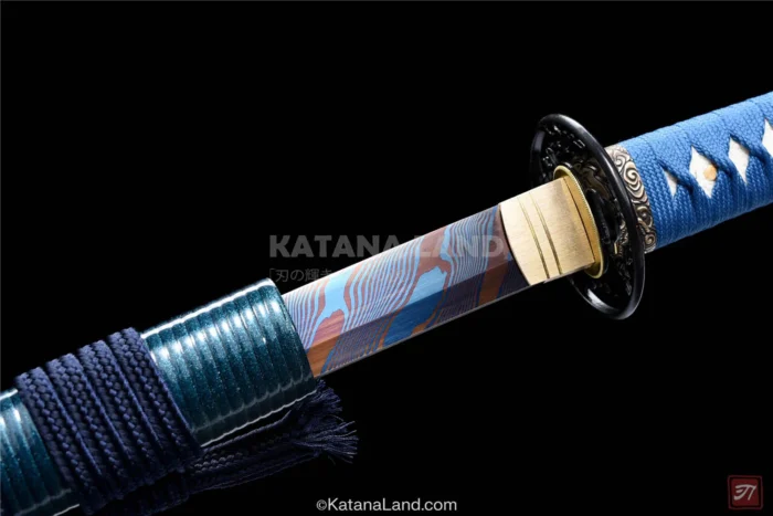 Purple-hued katana with exceptional craftsmanship