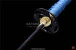 Traditional katana sword with distinctive Hamon finish