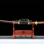 Crimson Dragon Katana with Gold Finish