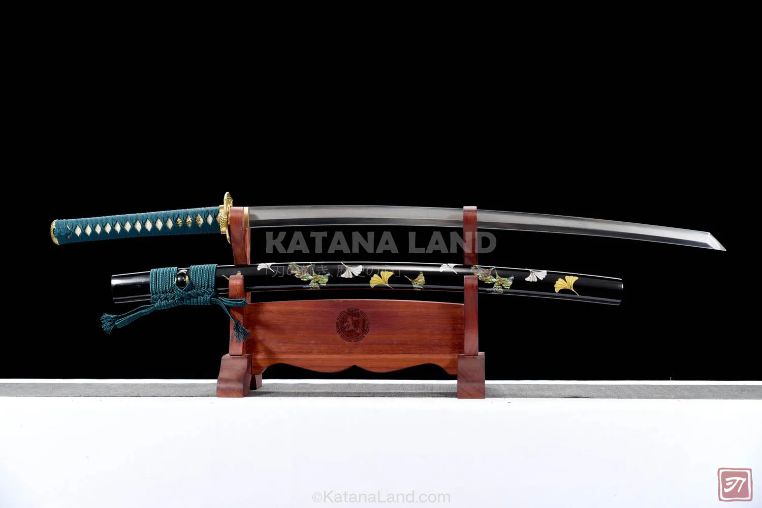 Black Ink Wind Samurai Katana for Collectors