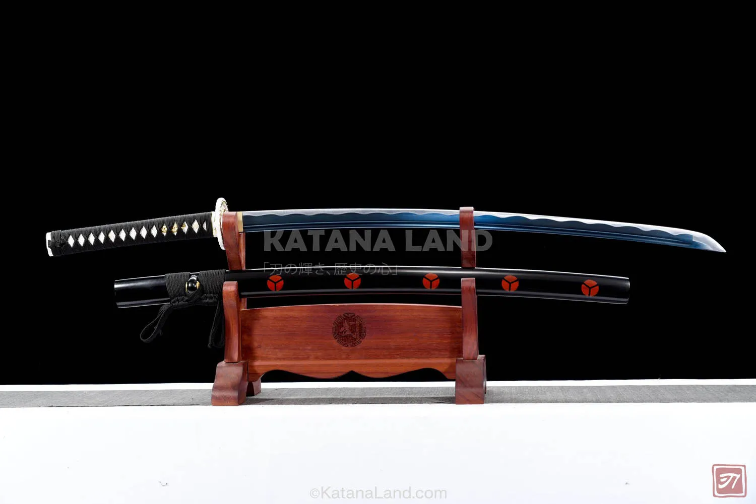 Black Samurai Katana Featuring BO-HI and Hamon