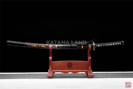 Hōrai Senjin Katana with Damascus Steel Blade